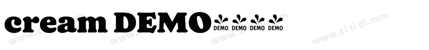 cream DEMO字体转换
